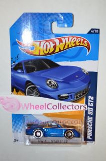 911 GT2 New Blue 2012 Hot Wheels New J Case All Star 4 10