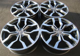 22 Alloy Wheels for Audi A8 A7 New Set of Four Rims Caps
