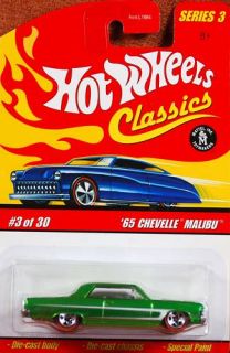 Hot Wheels Classics 65 Chevelle Malibu Green New ☼S3
