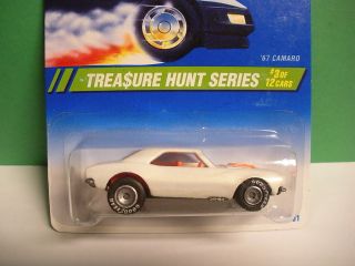 Hot Wheels 1995 Treasure Hunt #3/12 67 Camaro Pearl White with Real