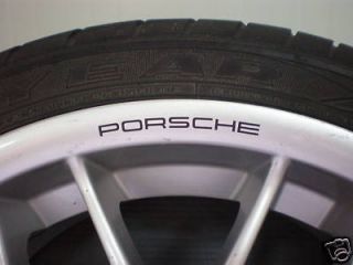 Porsche Wheels Rims Sticker Decal Logo 911 997 Boxter S