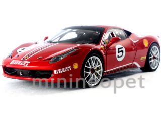 Hot Wheels Elite X5486 Ferrari 458 Challenge 1 18 Diecast 5 Red