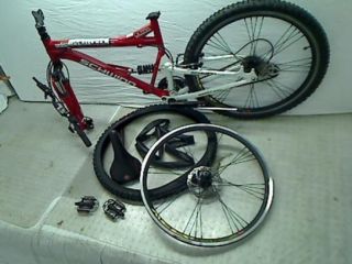 Protocol 1.0 Mens Dual Suspension Mountain Bike (26 Inch Wheels, Red