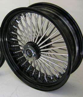 Mammoth Fat 52 Spoke Black Wheel Harley 18x5 5 Rear 200 Tire