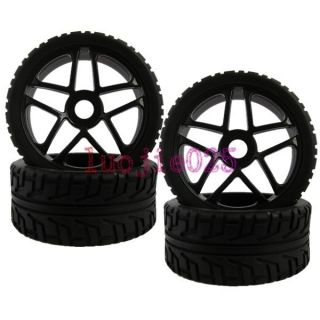 Buggy Street Foam Rubber Tyres Tires Wheel Rims Black 85B 803