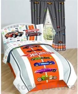 Hot Wheels Kids Twin Bed Sheet Set bright & colorful bedding Soft