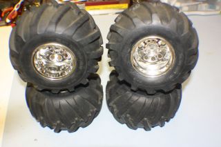 Vintage Tamiya Juggernaut Wheels Tires Scale Crawler Clod RC4WD