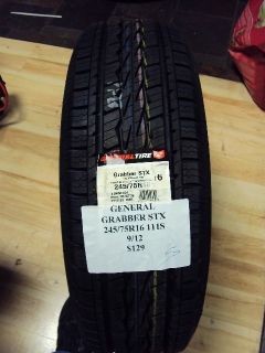 General Grabber STX 245 75R16 111s Brand New Tire