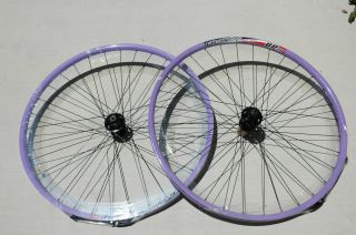 Alex DP20 Rims Wheel Set 29 Disc 6 Bolt 8 9 Speed Bike Wheels Purple