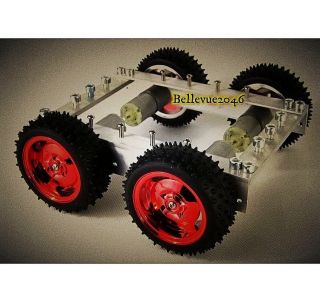 Robot Car Chassis DIY with 4 x Stepping Motor 150rpm Wheels