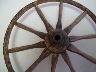 antique wheels goat cart hand made spokes wheels wooden iron bands