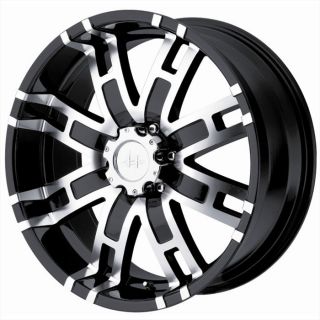 18 inch Helo HE835 Black Wheels Rims 5x5 5 5x139 7 5LUG
