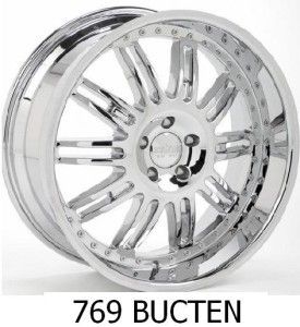 22 inch Rims and Tires Wheels 5 6 Lug Chrome Starr 769