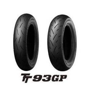 Dunlop TT93 100 90 12 120 80 12 Front Rear Tires