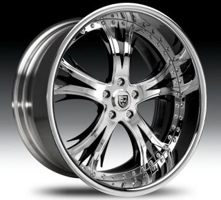 20 Lexani 3 Piece Custom Rims and Nitto Extreme ZR Tires Mercedes