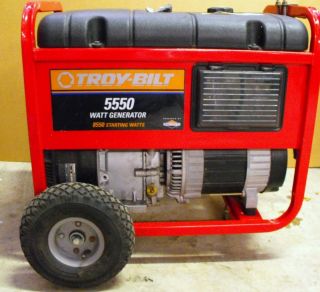 BILT 5550 Watt Power Briggs Stratton Portable Gas Generator on Wheels