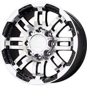 New 17X8 5 8x170 Vision Warrior Black Wheels Rims 8 Lug Ford F250 F350