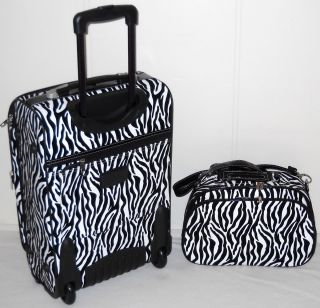  Carry On Luggage SUITCASE SET Matching TOTE BAG Travel ON WHEELS