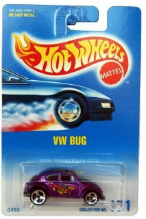 1997 Hot Wheels 171 VW Bug Beetle 3SPK Blue White Card
