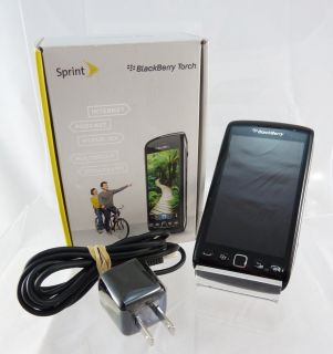 Blackberry Torch 9850 4GB Black Sprint Smart Cell Phone Rim
