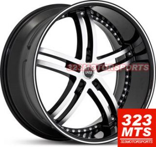 20 inch rims wheels STATUS S816 staggered KNIGHT BMW 650i ACURA MBZ