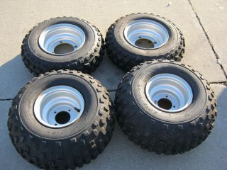 Stock Rims Tires Wheels from 2004 Yamaha Blaster ATV Used Low Hours