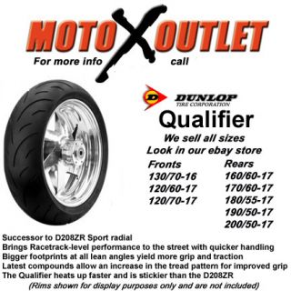 Dunlop Qualifier Motorcycle Tire 190 50 17 Replace D208
