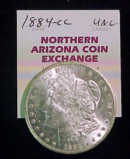 1884 CC Morgan Silver Dollar Toned UNC Nice