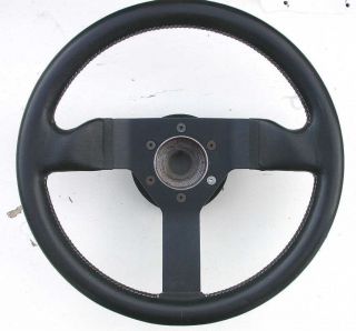 Vintage 1984 Momo Formed Leather Steering Wheel May Fit Early Ferrari