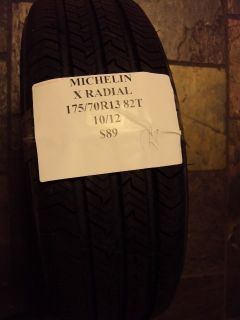 Michelin x Radial 185 70R13 82T Brand New Tire