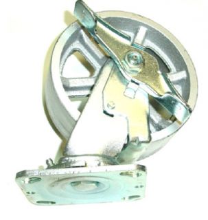 New Spoked Semi Steel Swivel Caster with 6 x 2 Wheel with Side Lock