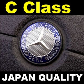 Mercedes Benz Blue Logo C Class Steering Wheel Emblem Horn Badge W202