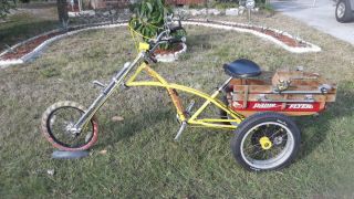 Custom Motorized Trike with Stingray Wheels Extended Front Three Wheel