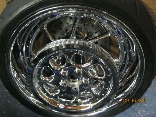  Davidson Roadwinder Front Rear custom wheels Tires Rotors VERY SHARP
