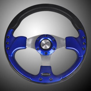 12 315mm PU Sport Car Racing Steering Wheel Horn Button