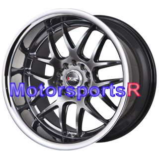 18 XXR 526 Chromium Black Rims Staggered Wheels 98 Nissan 240sx S14 SE