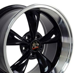 17 9 10 5 Black Bullitt Wheels Rims Fit Mustang® 94 04