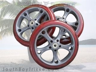 Trikke 8 inch Single Poly Wheel with Spacer and Bearings