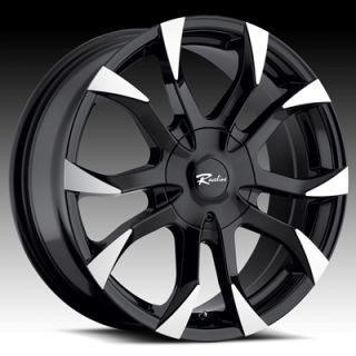 17 Inch Black Raceline Black Vector Wheels Chevrolet Cruze Sonic