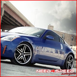370Z Rohana RC5 Machined Deep Concave Staggered Wheels Rims
