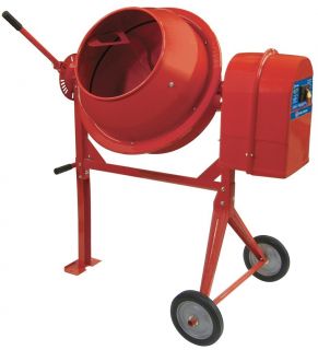 Cubic Foot Portable Cement Mixer Feet Large Wheels Handle