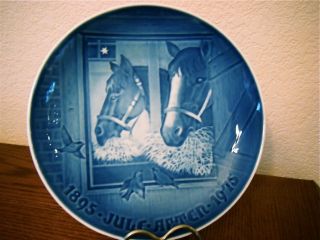 RARE BING & GRONDAHL COMMEMORATIVE PLATE CHRISTMAS NIGHT IN THE STABLE