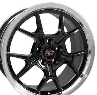 18 Rim Fits Mustang® GT4 Wheels Black 18x9 Set of 4