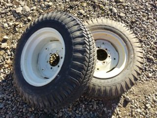 Case 446 Tractor Good Year 8 16 Rear Tires Rims