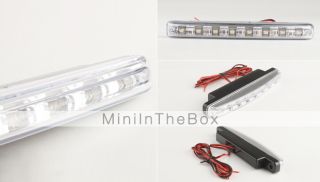 Universal 8 LED Daytime Running Fog Lights for Car (White light, Pair
