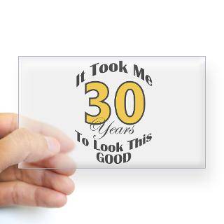 30 Years Old Rectangle Decal for $4.25