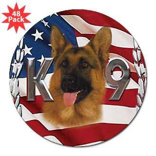 Stickers  Police Canine 3 Lapel Sticker (48 pk