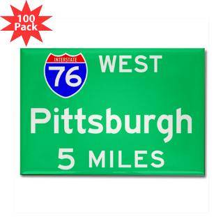 and Entertaining  Pittsburgh PA 76 West Rectangle Magnet (100 pack