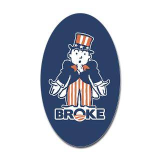 BrOke Uncle Sam   w/word  RightWingStuff   Conservative Anti Obama T