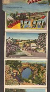 Mackinac Island MI Vintage Souvenir Postcard Folder